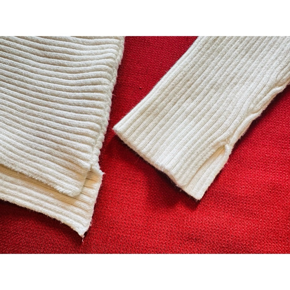 Zara Ivory Ribbed Turtleneck Sweater, NWT, S - Picture 10 of 13